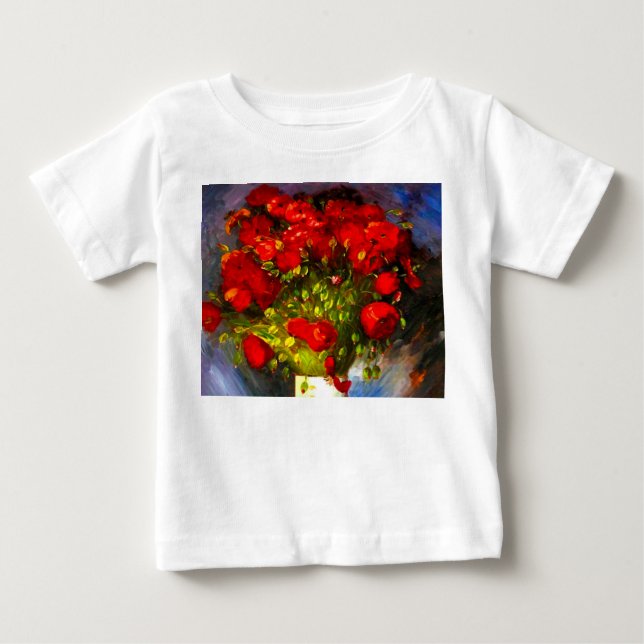 Van Gogh Red Poppies Baby T-shirt (Vorderseite)
