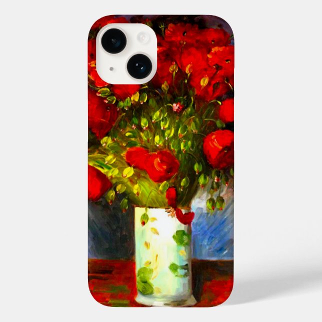 Van Gogh Red Poppies Case-Mate iPhone 14 Hülle (Rückseite)