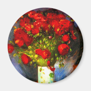 Van Gogh Red Poppies Magnet