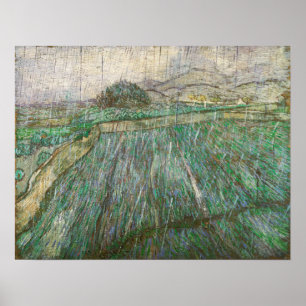 Van Gogh - Regen Poster