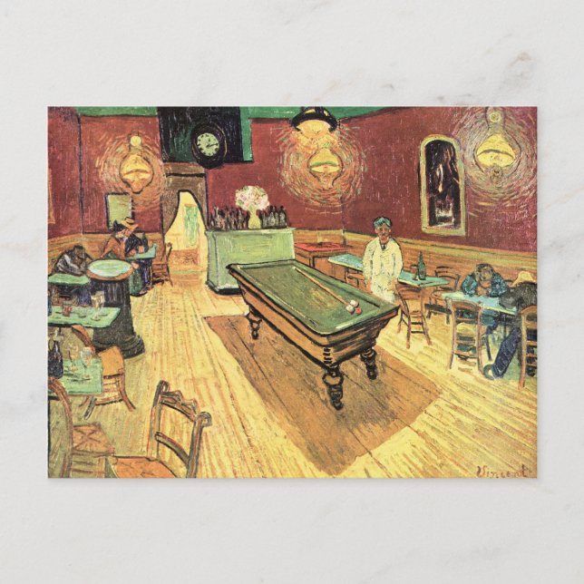 Van Gogh Restaurant Sport Bar Eröffnung Einladung Postkarte (Vorderseite)