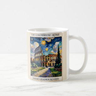 Van Gogh Rom Colosseum Ölbild Retro Vintage Kaffeetasse