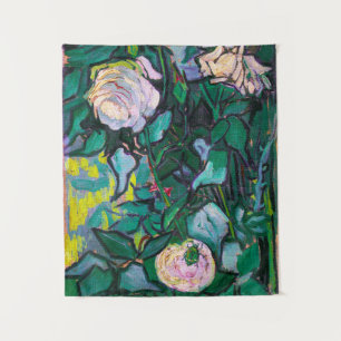 Van Gogh Rosa Rose Wandteppich