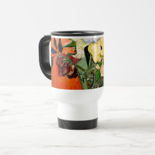 Van Gogh Rose und Anemones Reisebecher
