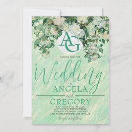 Van Gogh Roses Wedding Invitation