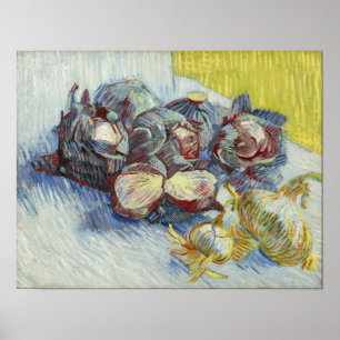 Van Gogh - Rote Kohl und Zwiebeln Poster