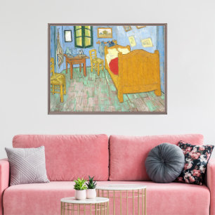 Van Gogh Schlafzimmer in Arles - Klassisches Gelb Leinwanddruck