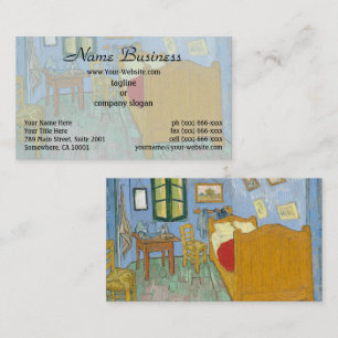 Van Gogh Schlafzimmer in Arles - Klassisches Gelb  Visitenkarte