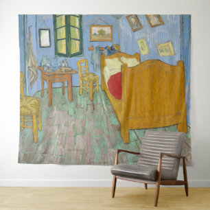 Van Gogh Schlafzimmer in Arles - Klassisches Gelb Wandteppich