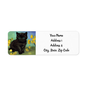 Van Gogh Schwarze Katze Gelbe Blumen