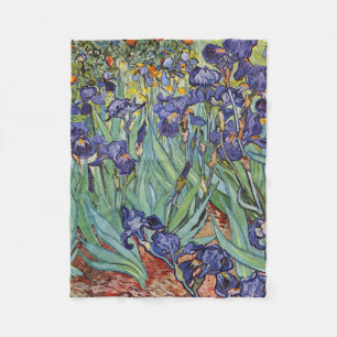 Van Gogh Schwertlilien Impressionistisches Gemälde Fleecedecke