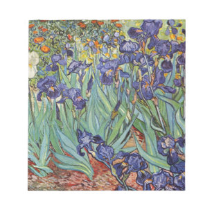 Van Gogh Schwertlilien Impressionistisches Gemälde Notizblock