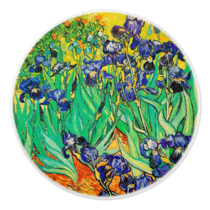 Van Gogh Schwertlilien in St. Remy, Lila Keramikknauf
