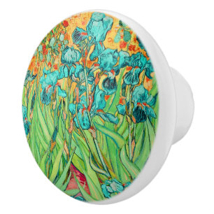 Van Gogh Schwertlilien in St. Remy, Türkis Keramikknauf