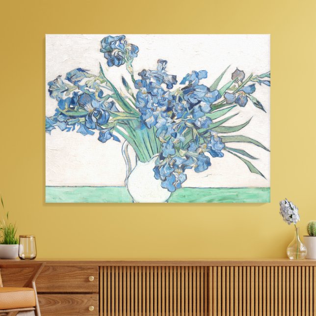 Van Gogh "Schwertlilien"  Leinwanddruck (Insitu (Wohnzimmer))