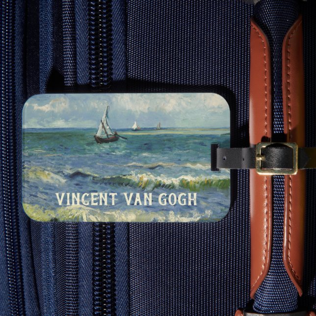 Van Gogh Seascape bei Saintes Maries de la Mer Gepäckanhänger (Vorderseite Insitu 4)