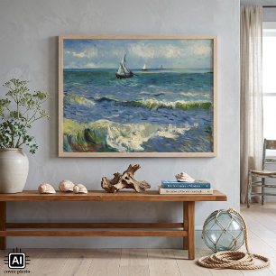 Van Gogh Seascape bei Saintes Maries de la Mer Poster