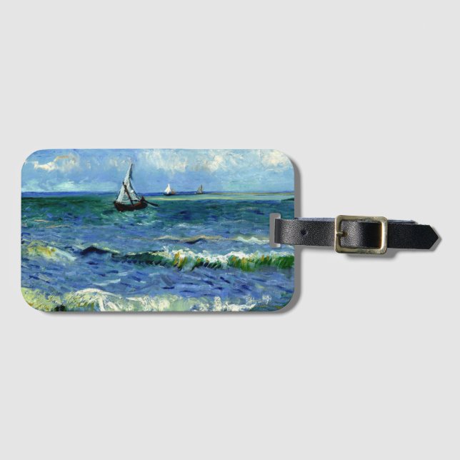 Van Gogh - Seascape, berühmtes Gemälde, Gepäckanhänger (Vorderseite (Horizontal))