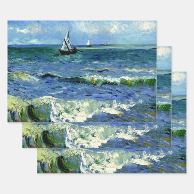 Van Gogh - Seascape Geschenkpapier Set (Set)