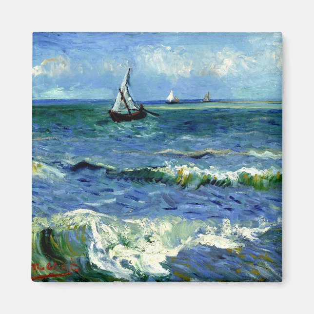 Van Gogh - Seascape Magnet (Vorne)
