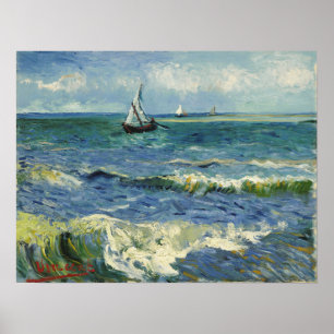 Van Gogh - Seelandschaft bei Les Saintes-Maries-De Poster
