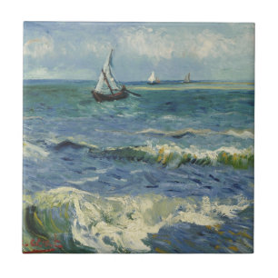 Van Gogh Seelandschaft bei Saintes Maries de la Me Fliese