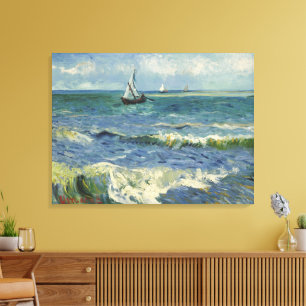 Van Gogh Seelandschaft bei Saintes Maries de la Me Leinwanddruck