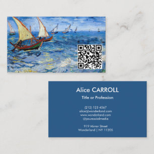 Van Gogh - Seelandschaft bei Saintes-Maries - QR C Visitenkarte