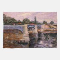 Van Gogh Seine Fluss mit Pont del Grande Jette