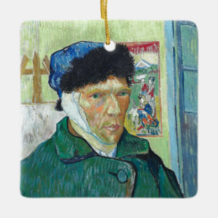 Van Gogh selbst-portrait Bandaged Ear Art Malerei Keramikornament