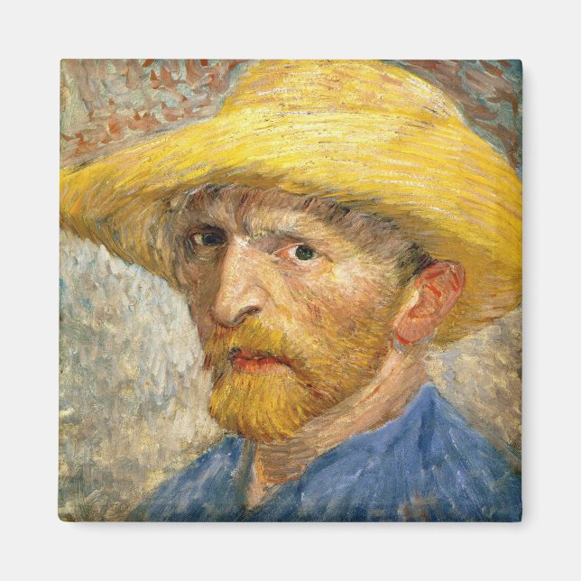 Van Gogh - Selbstportrait Magnet (Vorne)