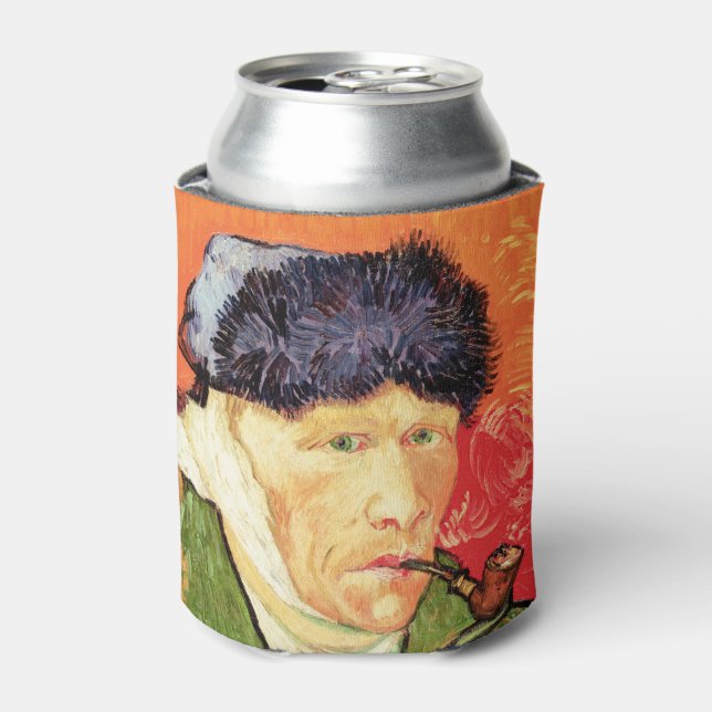 Van Gogh - Selbstportrait mit verbündetem Ohr & Ro Dosenkühler (Kanne Vorderseite)