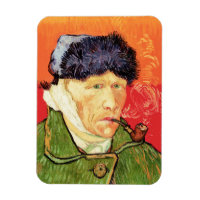 Van Gogh - Selbstportrait mit verbündetem Ohr & Ro