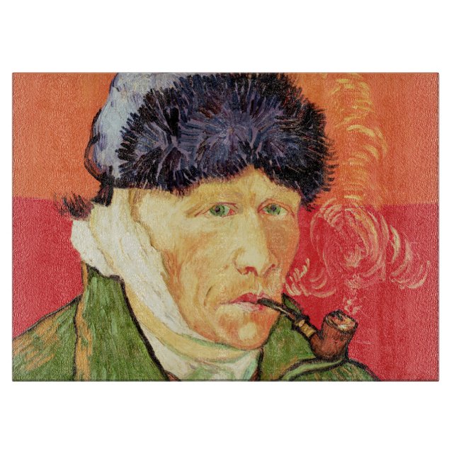 Van Gogh - Selbstportrait mit verbündetem Ohr & Ro Schneidebrett (Vorderseite)