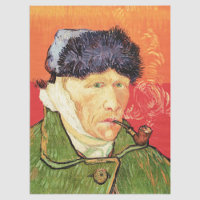 Van Gogh - Selbstportrait mit verbündetem Ohr & Ro