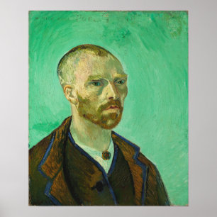 Van Gogh - Selbstporträt gewidmet Gauguin Poster