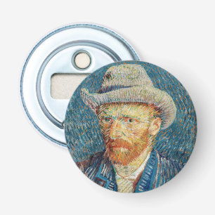 Van Gogh - Selbstporträt mit grauem Filzhut Flaschenöffner