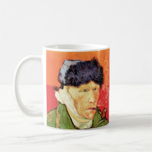 Van Gogh - Selbstporträt mit verbundenem Ohr & Pfe Kaffeetasse