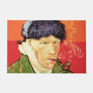 Van Gogh - Selbstporträt mit verbundener Ohren und Fußmatte