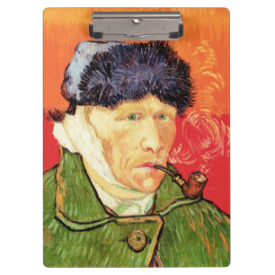 Van Gogh - Selbstporträt mit verbundenerem Ohr und Klemmbrett