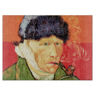 Van Gogh - Selbstporträt mit verbundenerem Ohr und Schneidebrett