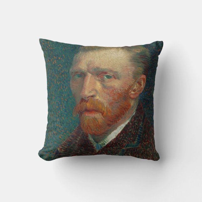 Van Gogh Self Portrait Art Malerei Kissen (Vorderseite)