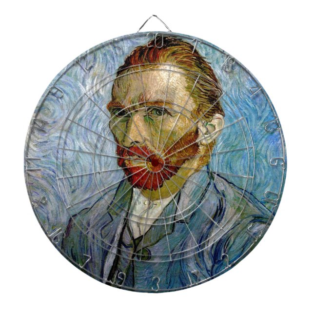 Van Gogh Self Portrait Dartscheibe (vorne)