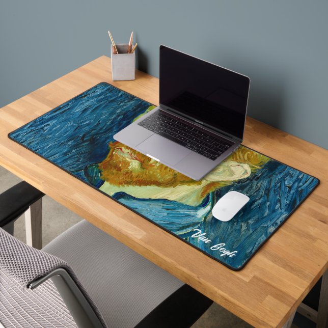 Van Gogh - Self Portrait Desk Mat Schreibtischunterlage (Büro 2)