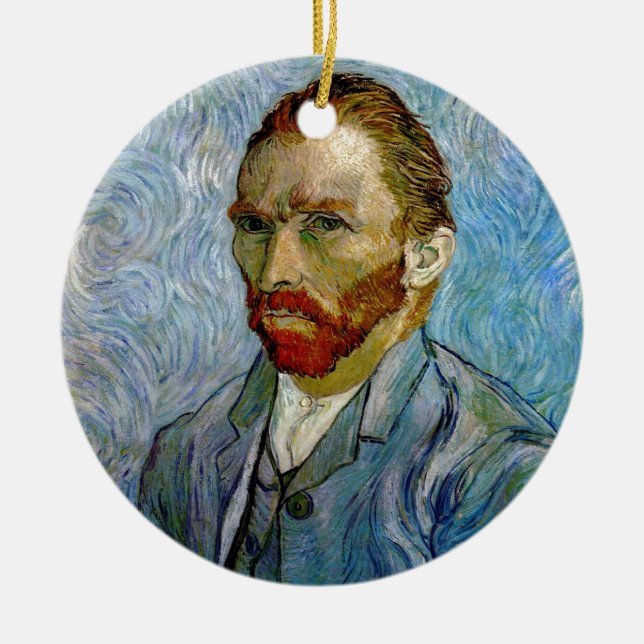 Van Gogh Self Portrait Keramikornament (Vorne)