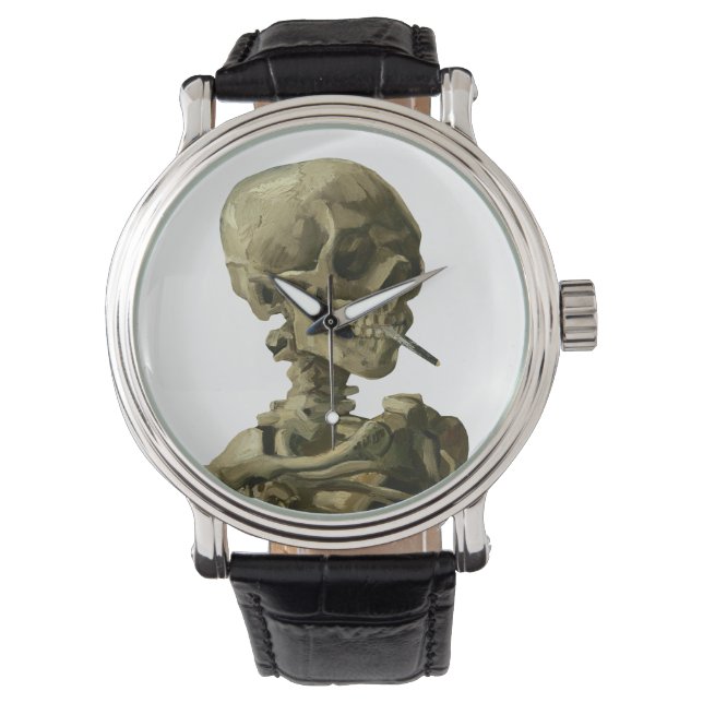 Van Gogh, Skeleton with a burning cigarette Armbanduhr (Vorderseite)