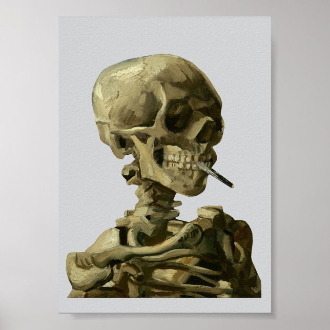Van Gogh, Skeleton with a burning cigarette Poster (Vorne)
