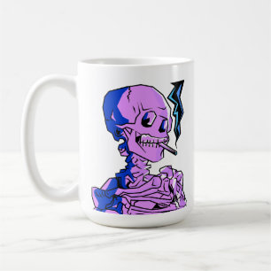 Van Gogh, Skelett mit brennender Zigarette Kaffeetasse