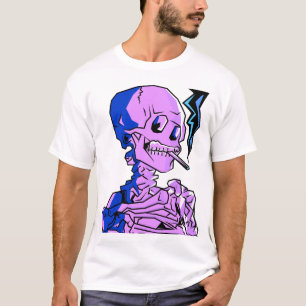 Van Gogh, Skelett mit brennender Zigarette T-Shirt