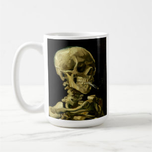 Van Gogh Smoking Skeleton Kaffeetasse